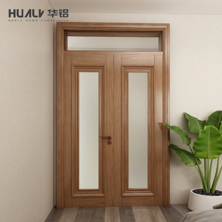 拼格對(duì)開玻璃門（玻璃上亮）